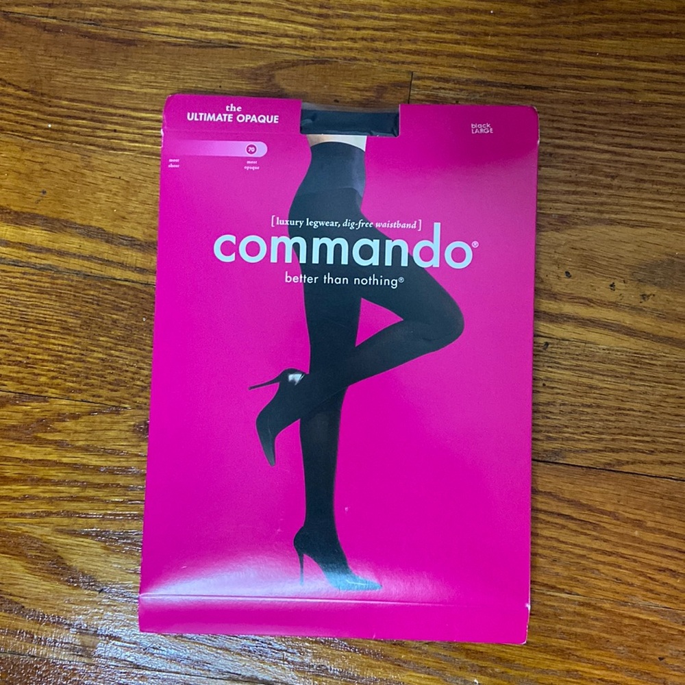 NWT Commando Black Dig-Free luxury legwear L